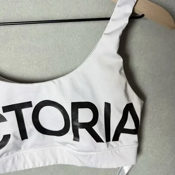 Victoria Secret Sport Black and White Graphic Sports Bra Bralette Size M - Picture 3 of 11